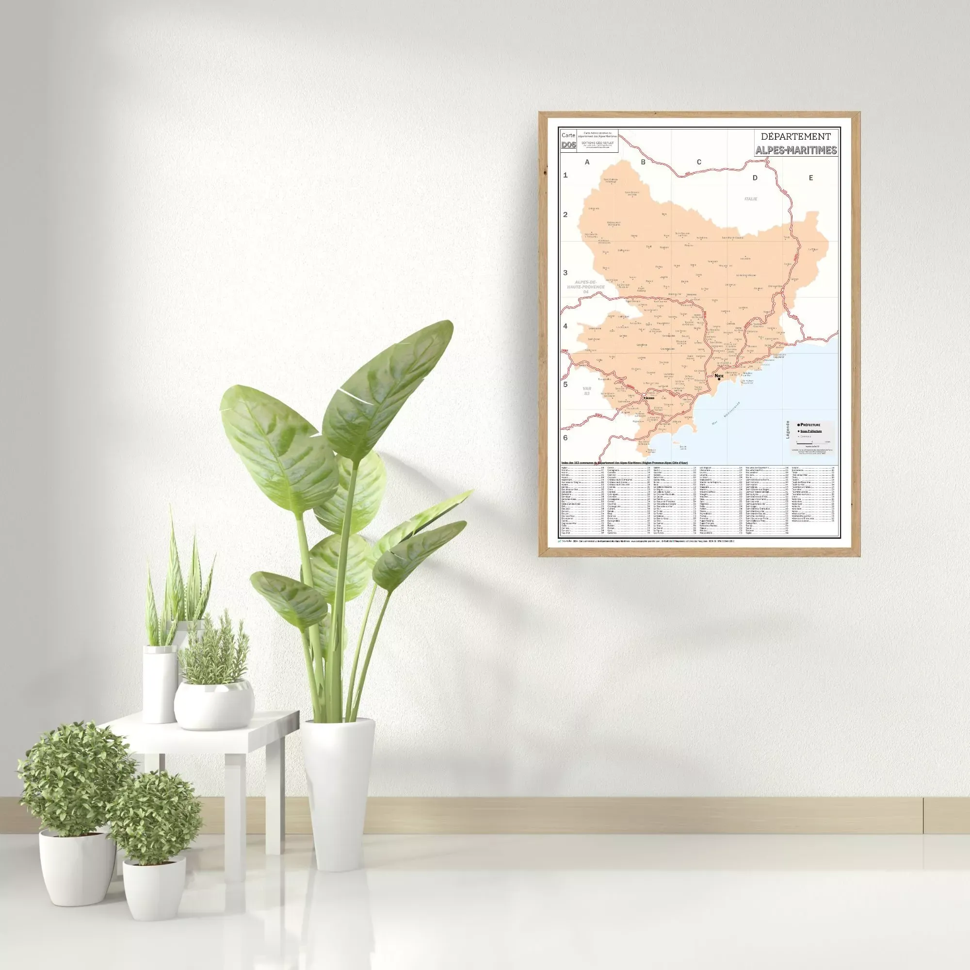 06 – Département des Alpes-Maritimes – Carte géographique – Image 4