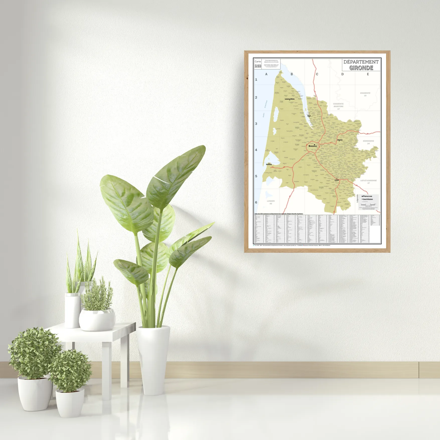 33 – Département de la Gironde – Carte géographique – Image 4