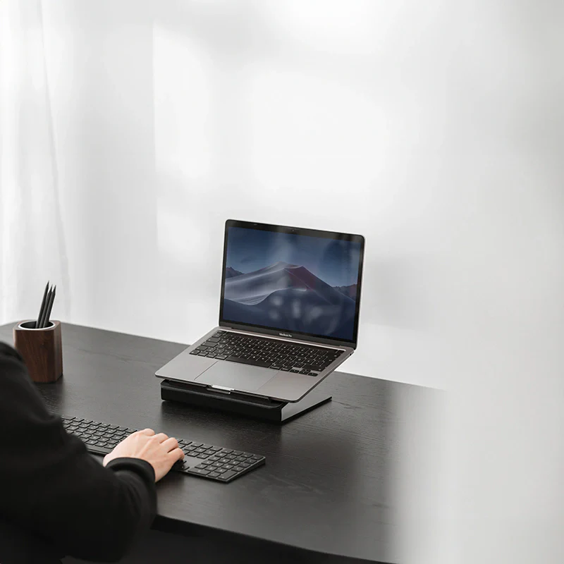 Laptop Stand + Monitor Stand Single + Multipad + Desk Mat Black Series – Image 5